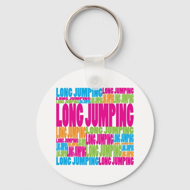 Colorful Long Jumping Keychain (Front)