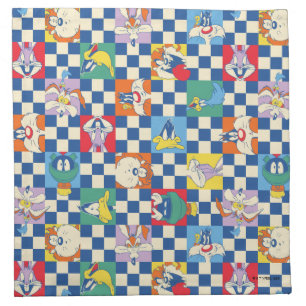 Colorful LOONEY TUNES™ Checker Toss Pattern Cloth Napkin