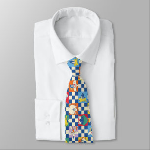 Colorful LOONEY TUNES™ Checker Toss Pattern Neck Tie