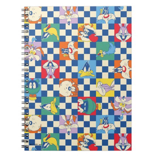 Colorful LOONEY TUNES Checker Toss Pattern Notebook