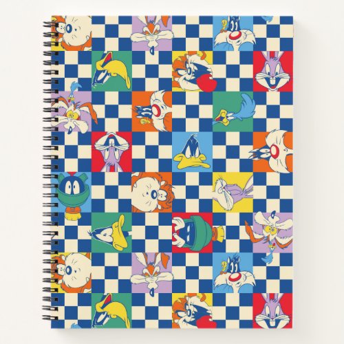 Colorful LOONEY TUNES Checker Toss Pattern Notebook