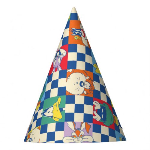 Colorful LOONEY TUNES Checker Toss Pattern Party Hat