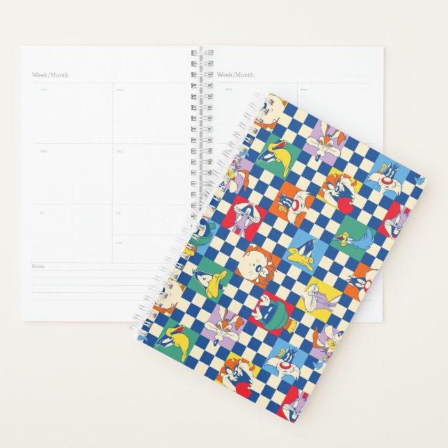 Colorful LOONEY TUNES™ Checker Toss Pattern Planner (Display)