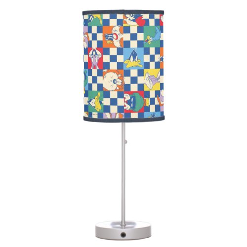 Colorful LOONEY TUNES Checker Toss Pattern Table Lamp