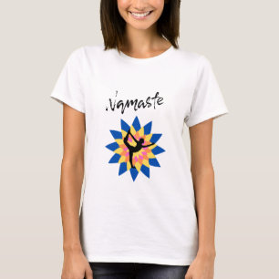 Colorful Lotus Balance with Feminine Yoga Vibes T-Shirt