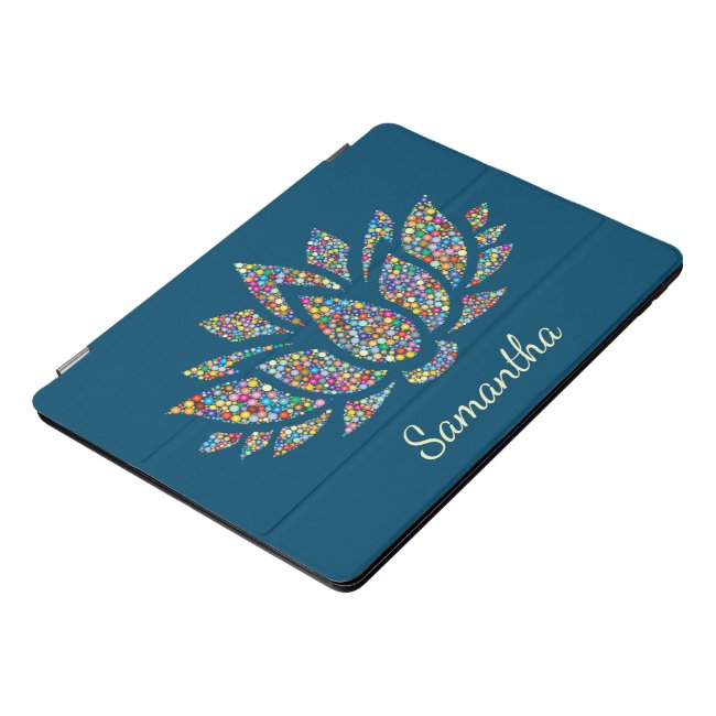 Colorful Lotus Flower Design iPad Pro Case