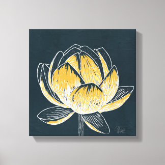 Colorful Lotus Flower No. 1 Canvas Print