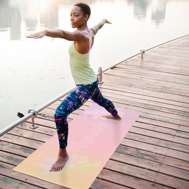 Colorful lotus flower yoga mat (Creator Uploaded)