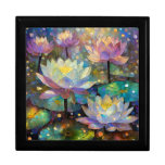 Colorful Lotus Flowers Blossoming in the Snow Gift Box