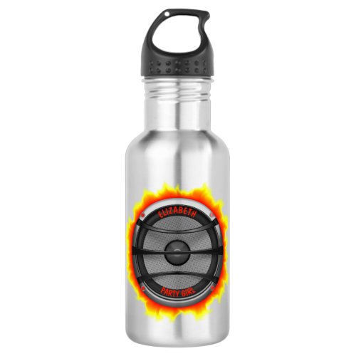 Colorful Loud Music Speaker Dancing Party Stainless Steel Water Bottle