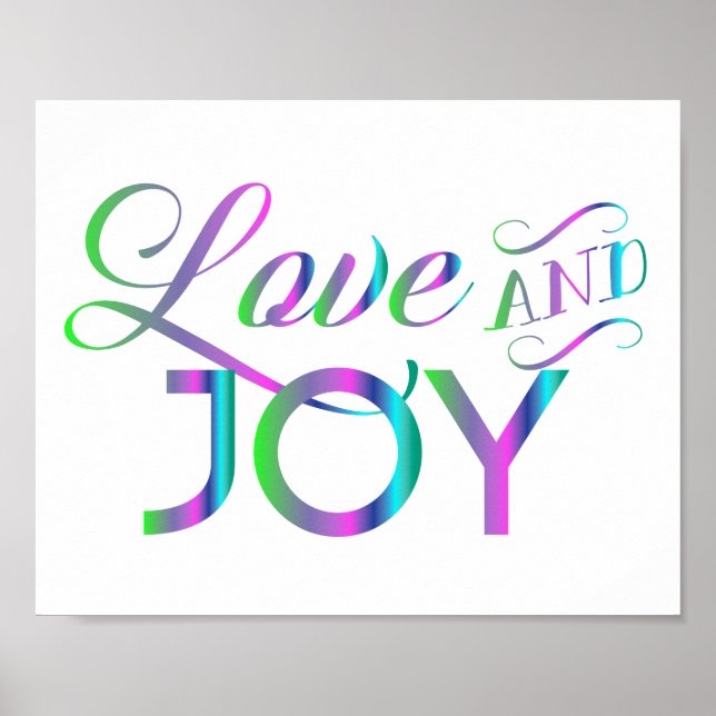 Colorful Love And Joy Poster (Front)