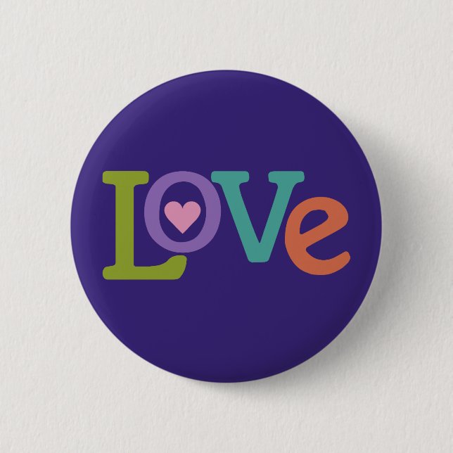 Colorful Love button (Front)