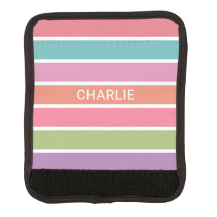 Colorful Love custom name luggage handle wrap