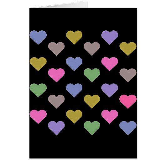 Colorful Love Hearts (Front)