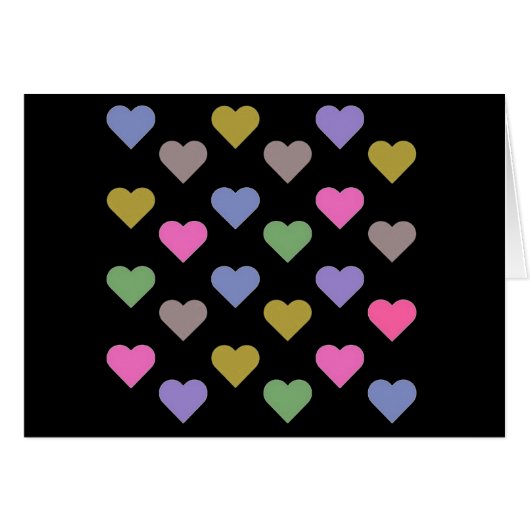 Colorful Love Hearts (Front Horizontal)