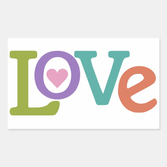 Colorful Love stickers (Front)
