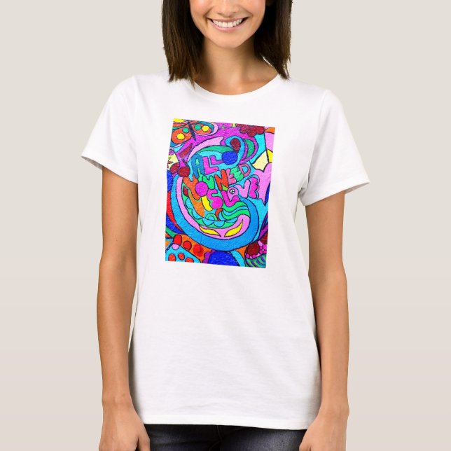 colorful love teeshirt T-Shirt (Front)