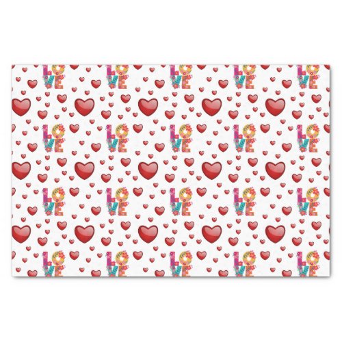 Colorful Love  Tissue Paper