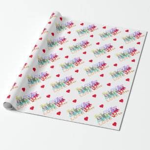 Colorful LOVE  Wrapping Paper