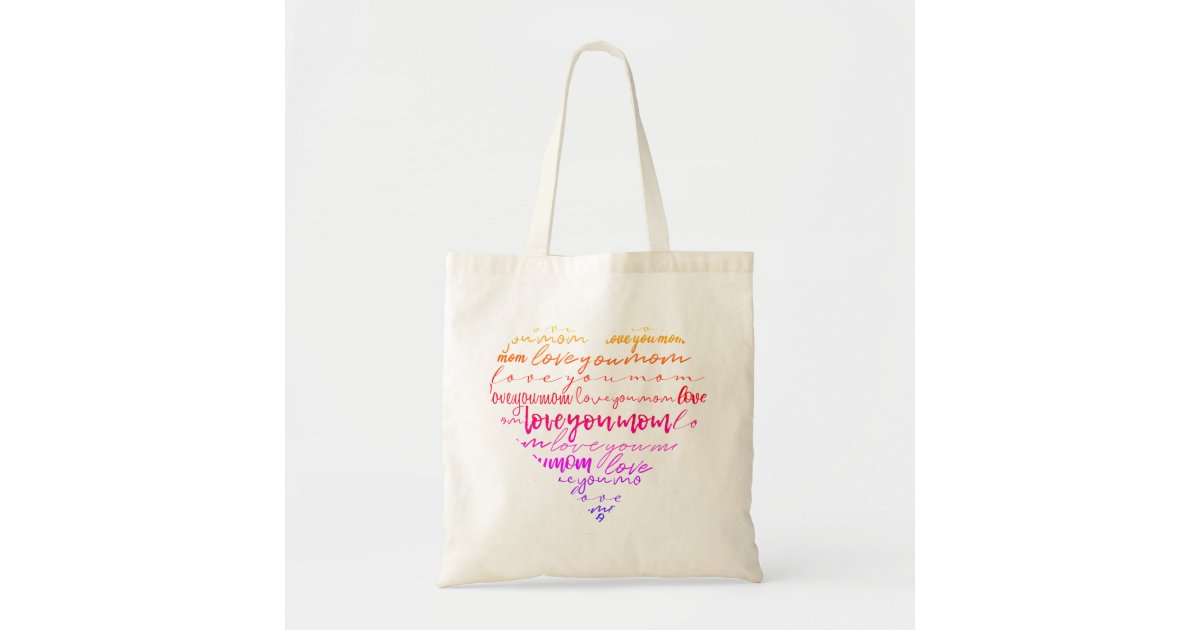 MomLife  Motherhood Modern Script Mother's Day Large Tote Bag