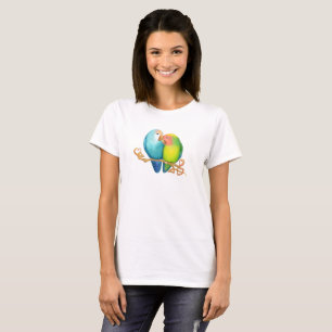 Colorful Lovebirds Tshirt