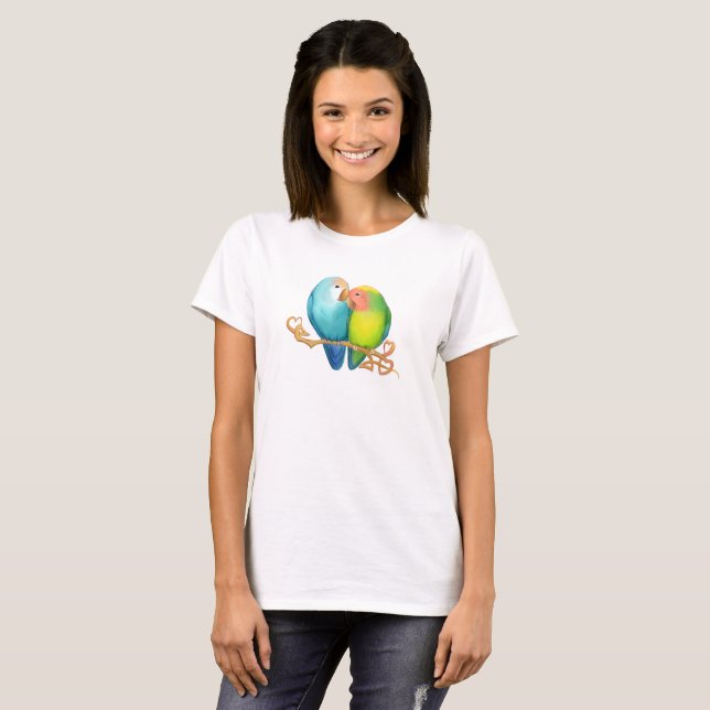 Colorful Lovebirds Tshirt (Front Full)