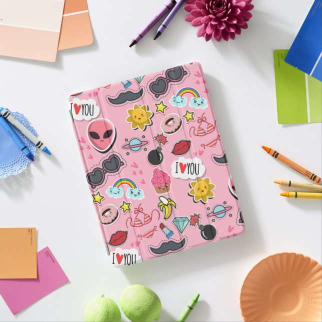 Colorful lovely sticker iPad smart cover (In Situ)