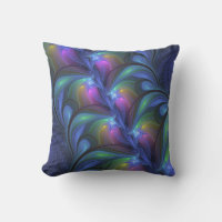 Colorful Luminous Abstract Blue Pink Green Fractal