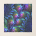 Colorful Luminous Abstract Blue Pink Green Fractal Scarf<br><div class="desc">Fractal Art,  modern,  abstract and luminous.
Design for your scarf and more.</div>