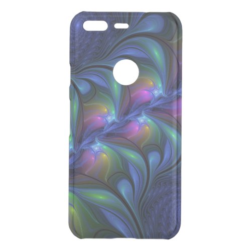 Colorful Luminous Abstract Blue Pink Green Fractal Uncommon Google Pixel Case
