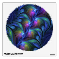 Colorful Luminous Abstract Blue Pink Green Fractal