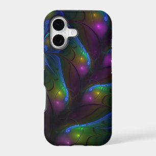 Colorful Luminous Abstract Modern Trippy Fractal iPhone 17 Case