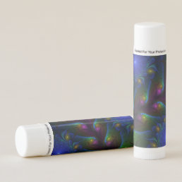 Colorful Luminous Abstract Modern Trippy Fractal Lip Balm
