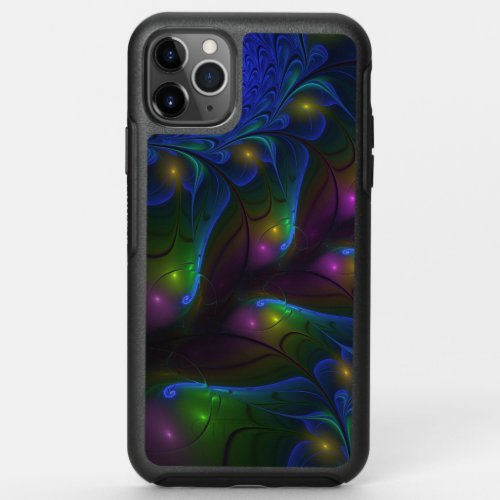 Colorful Luminous Abstract Modern Trippy Fractal OtterBox Symmetry iPhone 11 Pro Max Case