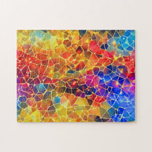 Colorful & Luminous Mosaic Jigsaw Puzzle