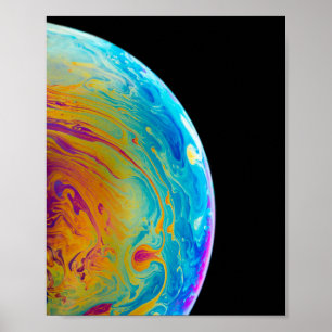 Colorful Lunar Pics Cool Moon Images Creative Moon Poster