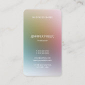 Colorful Luxury Modern Elegant Monogram Template Business Card (Back)