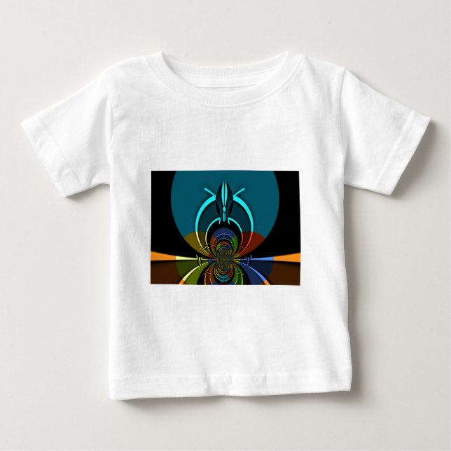 Colorful Maasai Shield Design Baby T-Shirt (Front)