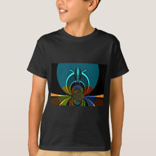 Colorful Maasai Shield Design T-Shirt