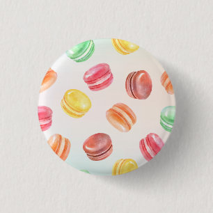 Colorful Macarons Button