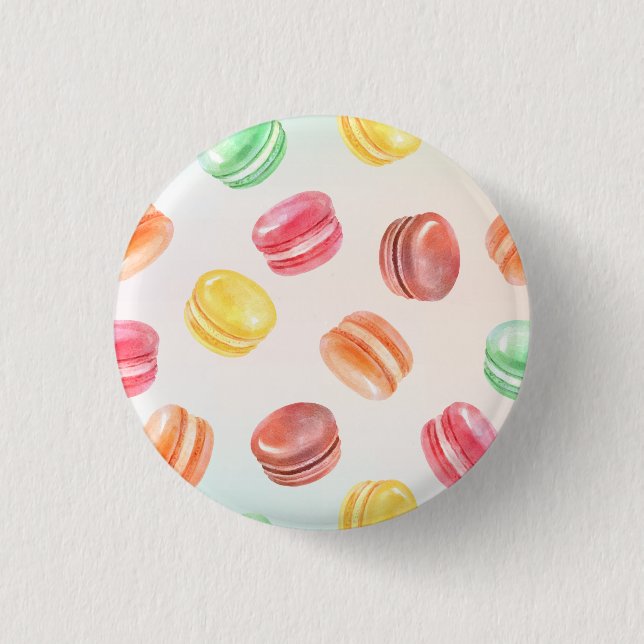 Colorful Macarons Button (Front)
