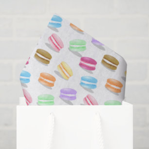 colorful macarons pattern tissue paper