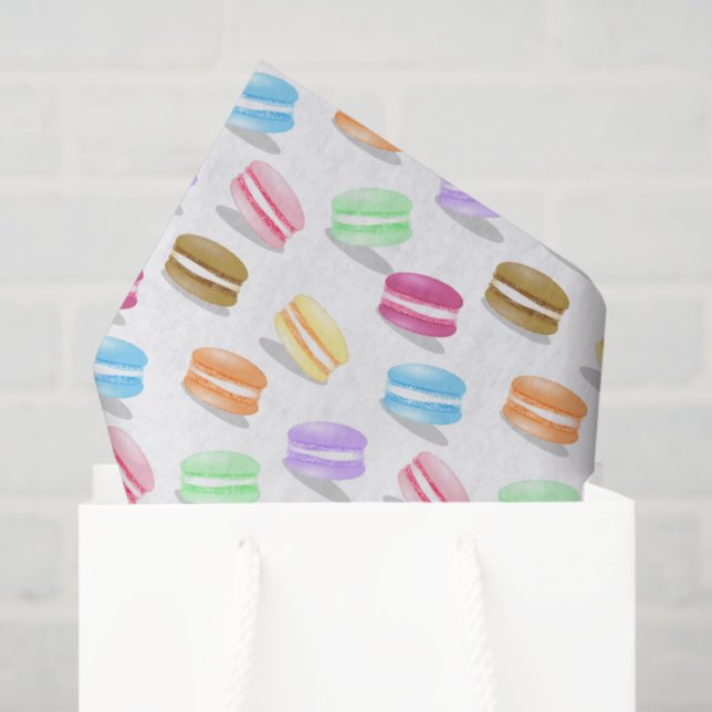 colorful macarons pattern tissue paper (Gift Bag)