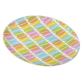 Colorful Macarons Stack Pattern Plate (Right Side)