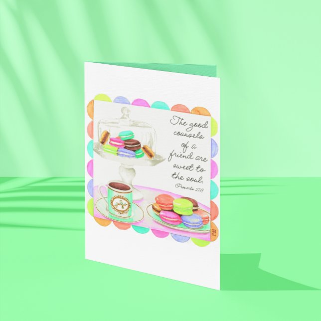 Colorful Macarons Sweet Friendship Card (Creator Uploaded)