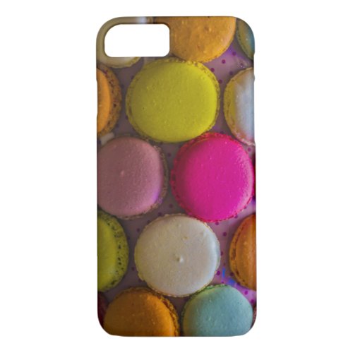 Colorful Macarons Tasty Baked Dessert iPhone 87 Case