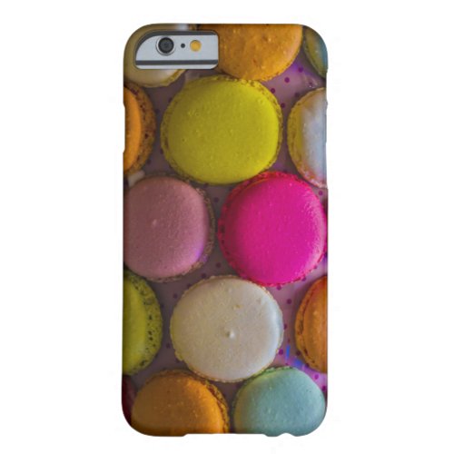 Colorful Macarons Tasty Baked Dessert Barely There iPhone 6 Case