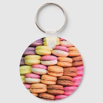Colorful Macaroons Keychain by MissMatching at Zazzle