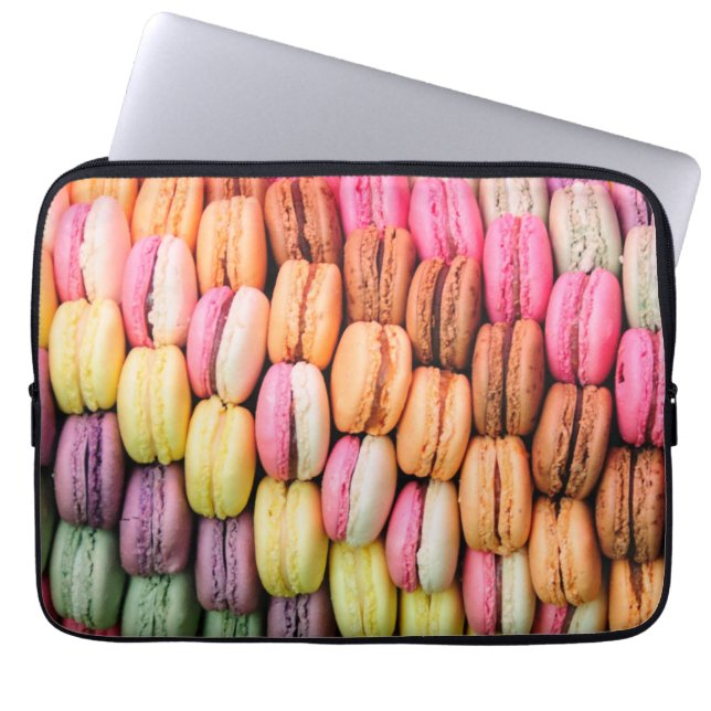 Colorful Macaroons Laptop Sleeve (Front)