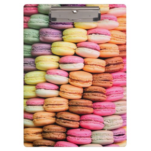 Colorful Macaroons Quirky Clipboard